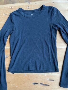 Classic Ribbed Long Sleeve Top